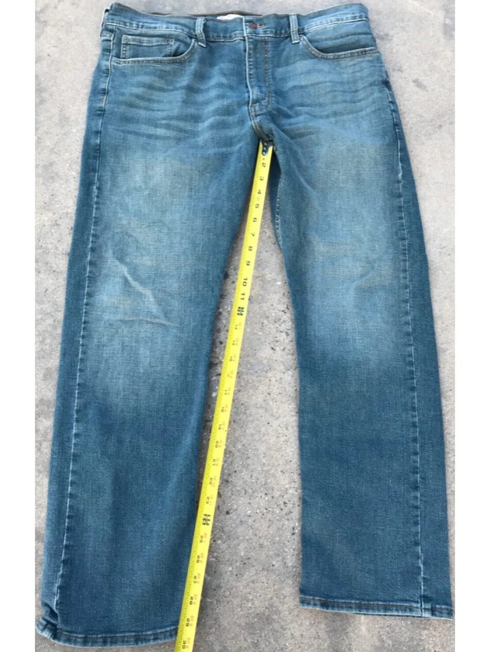 Signature by Levi Strauss & Co Jeans Men 38x32 Blue Denim Straight Faded Stretch